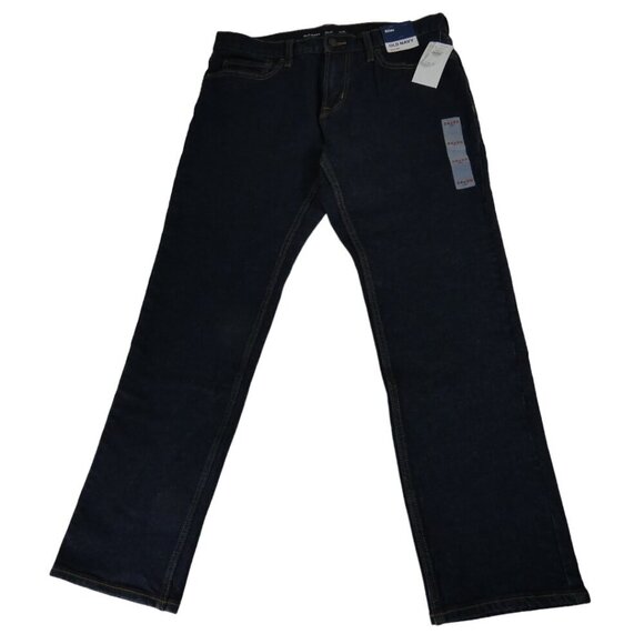 NWT Old Navy Slim Built-In Flex Jeans Size 34 x 30  Dark Wash #1267 - Picture 1 of 6